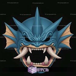 Cosplay STL Files Gyrados Menpo Mask