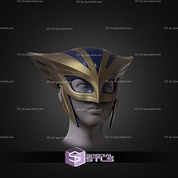 Cosplay STL Files Hawkgirl Helmet