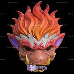 Cosplay STL Files Infernape Menpo Mask