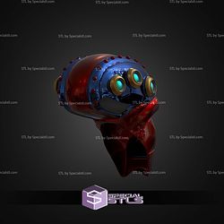 Cosplay STL Files Launch Octopus Helmet Megaman X