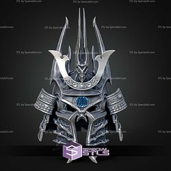 Cosplay STL Files Lich King Arthas Samurai Helmet