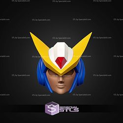 Cosplay STL Files Megaman X Glide Helmet