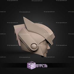 Cosplay STL Files Megaman X Glide Helmet