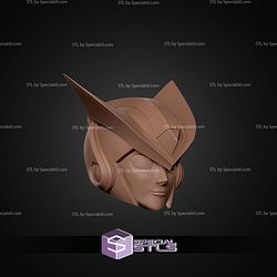 Cosplay STL Files Megaman X Glide Helmet