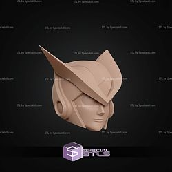 Cosplay STL Files Megaman X Glide Helmet