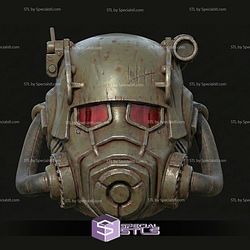 Cosplay STL Files NCR Power Armor Helmet V2