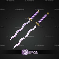 Cosplay STL Files Obanai Iguros Sword