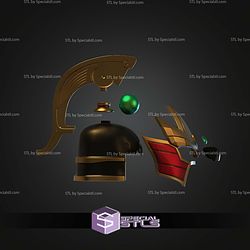 Cosplay STL Files Thunder Megazord Helmet