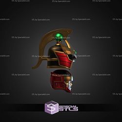 Cosplay STL Files Thunder Megazord Helmet