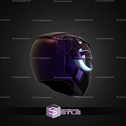 Cosplay STL Files Turtle Black Ranger Helmet
