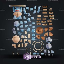 Life Size Table Squirtle Pokemon STL Files