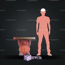 Life Size Table Squirtle Pokemon STL Files