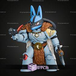 Lucario Warhammer Space Wolf Life Size STL Files