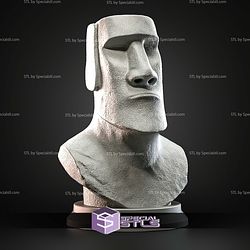 Mini Bust Character Collection STL Moai Rapa Nui