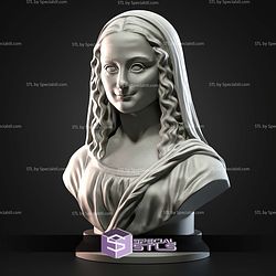 Mini Bust Character Collection STL Mona Lisa