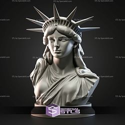Mini Bust Character Collection STL Statue of Liberty