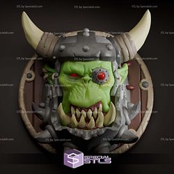 Simple STL Collection Ork Wall Decoration