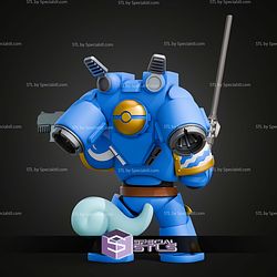 Squirtle Warhammer Ultramarine Life Size STL Files
