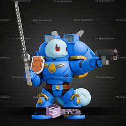 Squirtle Warhammer Ultramarine Life Size STL Files