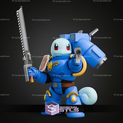 Squirtle Warhammer Ultramarine Mashup STL Files