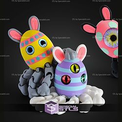 Super Basic STL Flexi Easter Egg Critters
