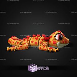 Super Basic STL Flexi Valentines Day Lizard V2