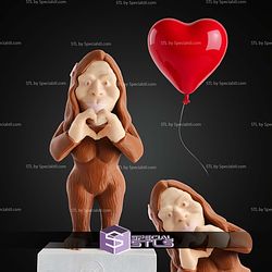 Super Basic STL Mrs Bigfoot Heart Hands