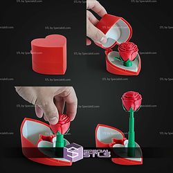 Super Basic STL Pop-up Rose Heart Box