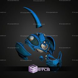 Cosplay STL Files Guyver Helmet Blue