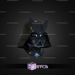 Cosplay STL Files Darth Vader Samurai Helmet V2