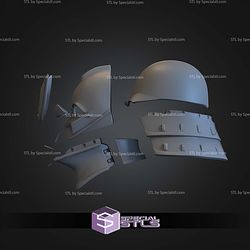 Cosplay STL Files Darth Vader Samurai Helmet V2