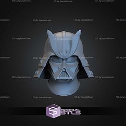 Cosplay STL Files Darth Vader Samurai Helmet V2