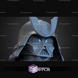 Cosplay STL Files Darth Vader Samurai Helmet V2