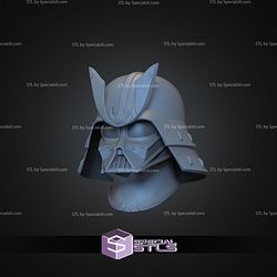 Cosplay STL Files Darth Vader Samurai Helmet V2