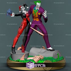 Harley Quinn and Joker Diorama