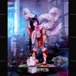 Ahri League Of LegendsB Blow Kiss STL Files