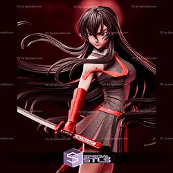 Akame Akame Ga Kill Red 1-6 STL Files