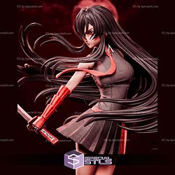 Akame Akame Ga Kill Red 1-6 STL Files