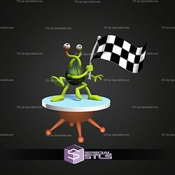 Alien Flag Yogi Space Race STL Files