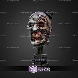 Art The Clown Smashed Head 8 Inches Tall STL Files