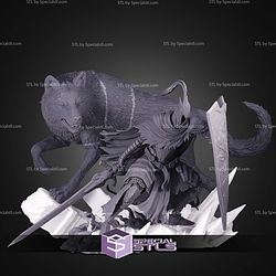Artorias And Sif An Untold Story Figure Dark Souls 350mm STL Files