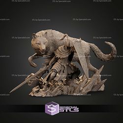 Artorias And Sif An Untold Story Figure Dark Souls 350mm STL Files