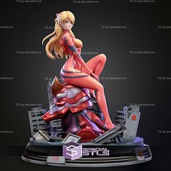 Asuka Langley Evangelion Confident Pose STL Files