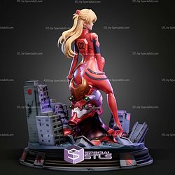 Asuka Langley Evangelion Confident Pose STL Files