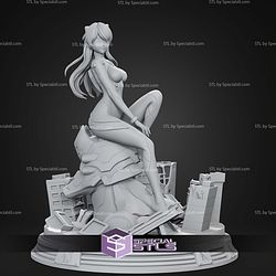 Asuka Langley Evangelion Confident Pose STL Files
