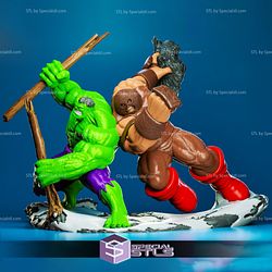 Hulk vs Juggernaut from Marvel
