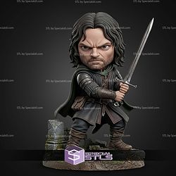 Basic STL Collection Chibi Aragorn Ranger King