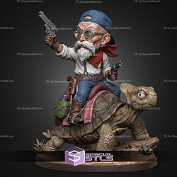 Basic STL Collection Chibi Master Roshi Turtle