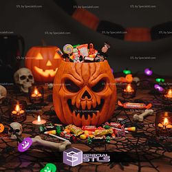 Basic STL Collection Pumpkin Candy Bowl