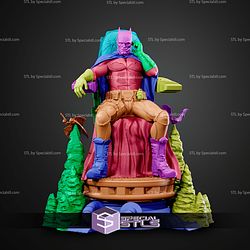 Batman on Throne STL Files